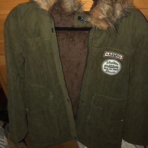 Army Green Winter Coat